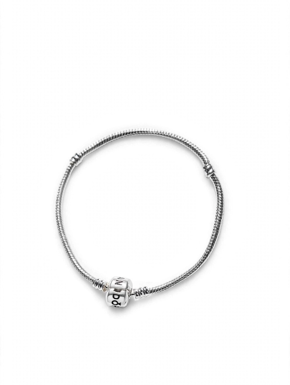 Original Pandora Moments Snake Chain Bracelet Sterling Silver 925 - Barrel Clasp
